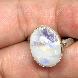 Comprar anillo Piedra Luna grande en plata PLJAP4B