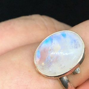 Comprar anillo Piedra Luna grande en plata PLJAP4B
