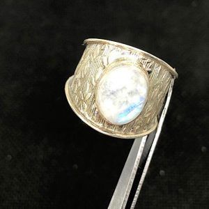 Comprar anillo Piedra Luna grande en plata PLJAP5B
