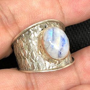 Comprar anillo Piedra Luna grande en plata PLJAP5B