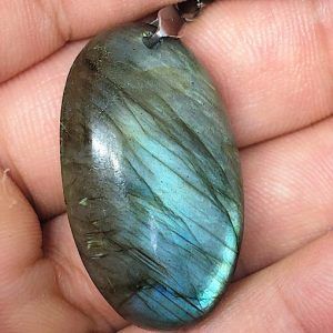 Comprar piedra Labradorita colgante acero LJCA18A