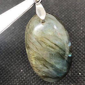 Comprar piedra Labradorita colgante acero LJCA18A