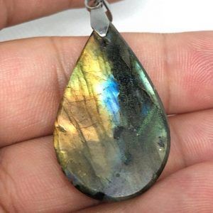 Comprar piedra Labradorita colgante acero LJCA19A