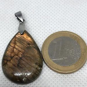 Comprar piedra Labradorita colgante acero LJCA20A