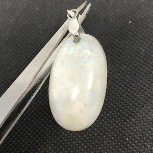 Comprar Colgante piedra luna en acero PLJC8A