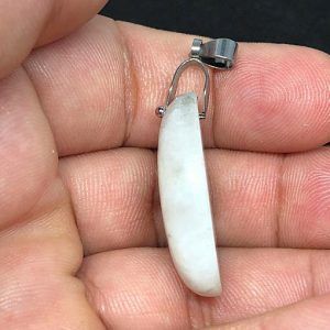 Comprar Colgante piedra luna en acero PLJC8A