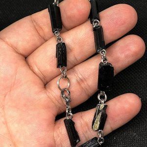 Pulsera de turmalina negra para hombre en Madrid TNJPA2A