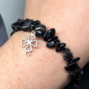 Pulsera de turmalina negra para hombre en Madrid TNJPA3A