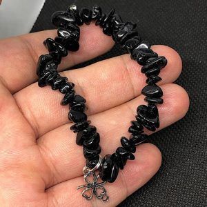 Pulsera de turmalina negra para hombre en Madrid TNJPA3A