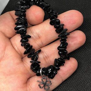 Pulsera de turmalina negra para hombre en Madrid TNJPA3A