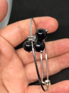 Pulsera de turmalina negra para hombre en Madrid TNJPA4A