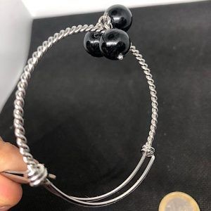 Pulsera de turmalina negra para hombre en Madrid TNJPA4A