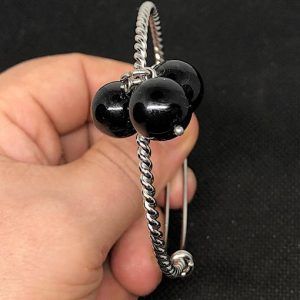 Pulsera de turmalina negra para hombre en Madrid TNJPA4A