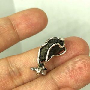 Moldavita piedra auténtica colgante de plata MJCP2B joya personalizada artesanal