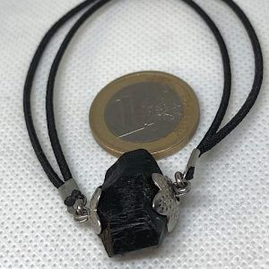 Pulsera de goma extensible con turmalina negra pulsera negra en Madrid TNPC2A