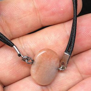 Pulsera de goma extensible con piedra sol pulsera negra en Madrid PSJP7A