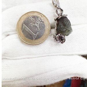 Moldavita moldavite autentica en bruto natural ref.mmaespecial con video certificado 2