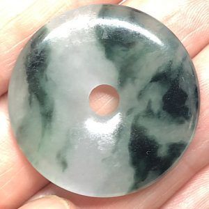 Piedra jade natural colgante disco refjadediscolgante21