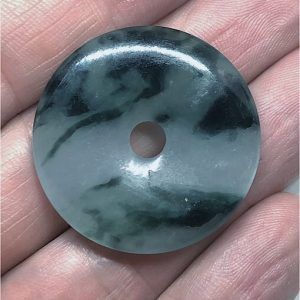 Piedra jade natural colgante disco refjadediscolgante21