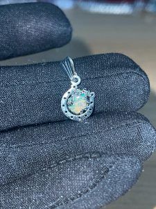 Piedra Colgante ópalo precio comprar online colgante acero OPALJCA8A