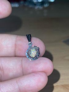 Piedra Colgante ópalo precio comprar online colgante acero OPALJCA8A