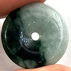 Piedra Jade natural disco colgante refjadediscocolgante11