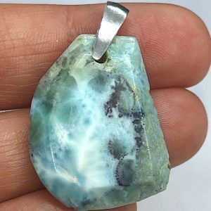 Comprar Piedra larimar azul mineral precio colgante plata ref LarimarCP1a2