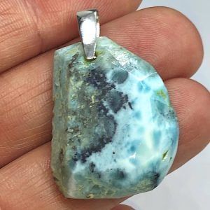 Comprar Piedra larimar azul mineral precio colgante plata ref LarimarCP1a2