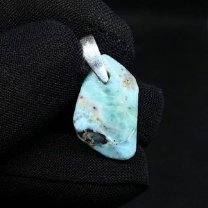 Comprar larimar piedra azul mineral natural precio colgante plata ref LarimarCP1a2