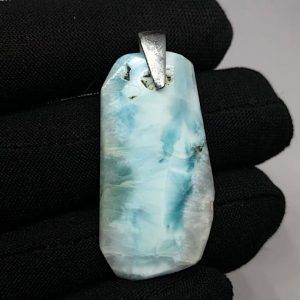 Comprar larimar piedra azul mineral natural precio colgante plata ref LarimarCP1a2