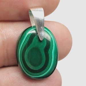 Comprar Colgante malaquita autentica plata MALQCP6A en Madrid
