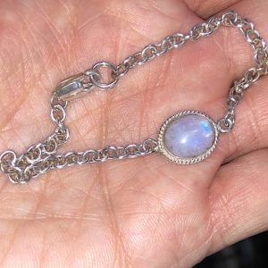 Pulsera Piedra Luna en plata PulseraPLJPP1A