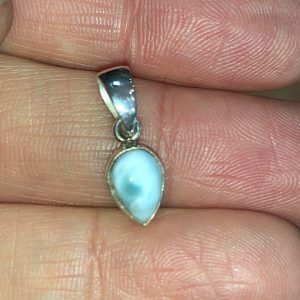 Larimar especial colgante plata pequeño