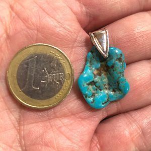 Turquesa piedra natural precio colgante plata ref turquesacp5a3