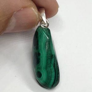 Comprar Colgante malaquita autentica plata MALQCP9A