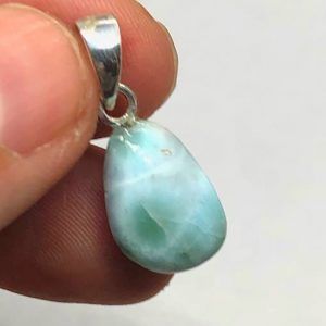 Comprar colgante plata larimar mineral piedra precio ref LarimarCP2