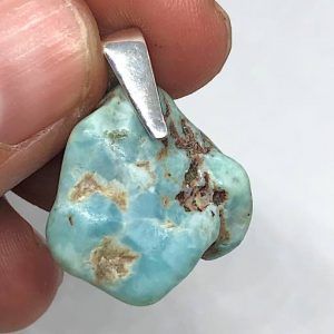Comprar colgante plata larimar mineral piedra precio ref LarimarCP4