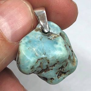 Comprar colgante plata larimar mineral piedra precio ref LarimarCP4