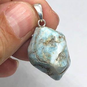 Comprar colgante plata larimar mineral piedra precio ref LarimarCP5