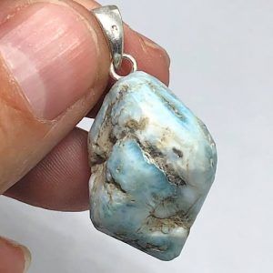 Comprar colgante plata larimar mineral piedra precio ref LarimarCP5