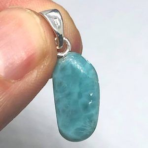 Comprar colgante plata larimar mineral piedra precio ref LarimarCP7
