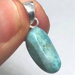 Comprar colgante plata larimar mineral piedra precio ref LarimarCP7