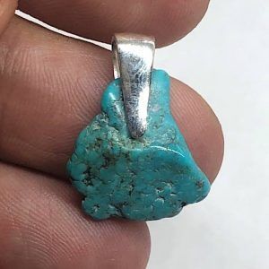 Turquesa piedra natural precio colgante plata ref turquesacp9a