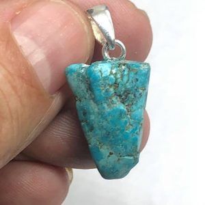 Turquesa piedra natural precio colgante plata ref turquesacp8a