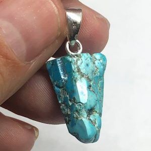 Turquesa piedra natural precio colgante plata ref turquesacp8a