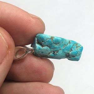 Turquesa piedra natural precio colgante plata ref turquesacp8a