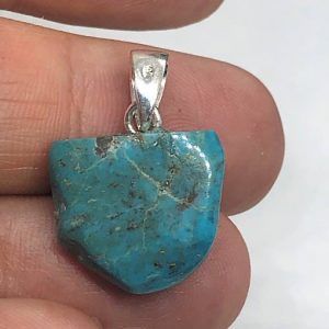 Turquesa piedra natural precio colgante plata ref turquesacp7a