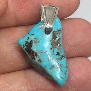 Turquesa piedra natural precio colgante plata ref turquesacp6a