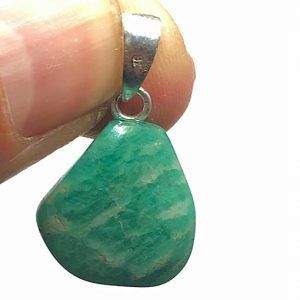 Comprar Amazonita piedra precio colgante plata AMAZONITACJP1A