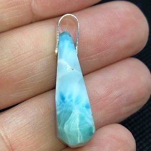 Comprar colgante plata larimar mineral piedra precio refLarimarCP2a2
